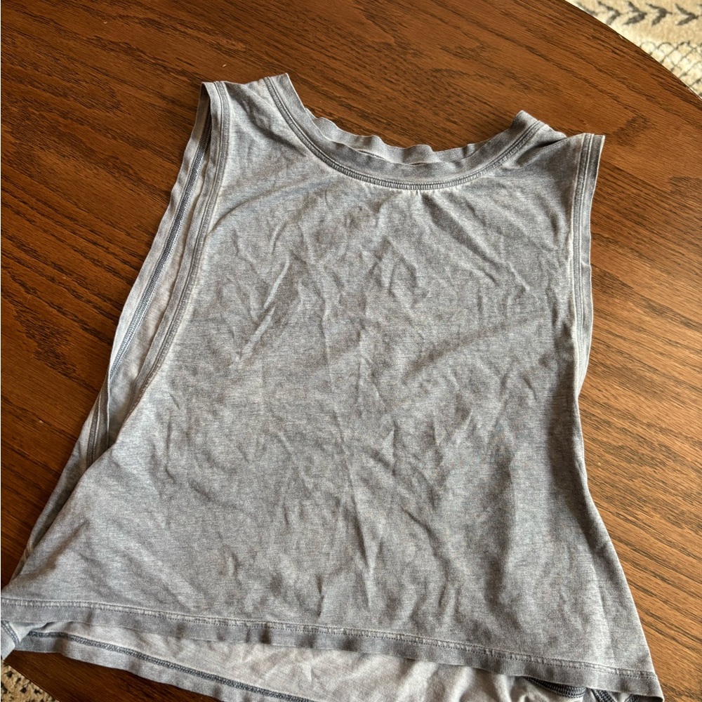 Lululemon Faded Blue Cropped Women's Tank in Size 4